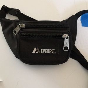Like New Black Mini Fanny Pack 2 Pockets